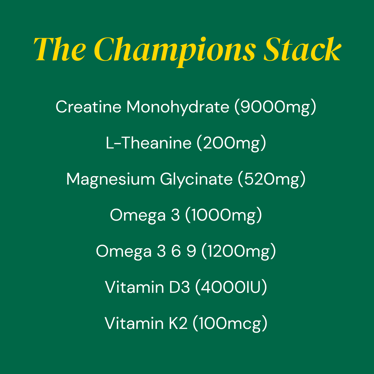Champions Stack